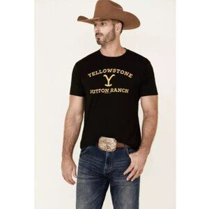 Yellowstone Y Dutton Ranch TV Series Graphic Tee Shirt T-Shirt Black Medium NWT